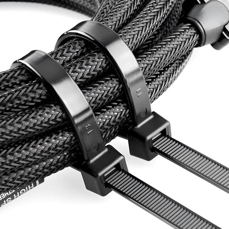 Black Cable Ties Self Locking Heavy Nylon Wire Wrap Zip Ties ~5359-0