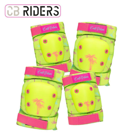 Sports Protection Set Colorbaby Neon Cali Vibes Yellow (4 Units)-1