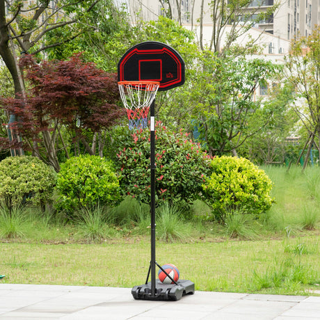 Adjustable Basketball Hoop Stand, with Wheels and Stable Base-1