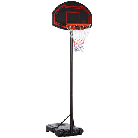 Adjustable Basketball Hoop Stand, with Wheels and Stable Base-0