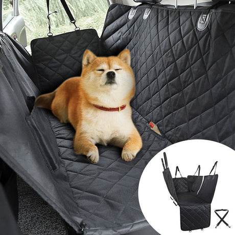 Dog Car Seat Cover Waterproof Pet Carrier Car Back Seat Mat Hammock Cushion Protector Backing Pet Cat Dog Travel Mat-1