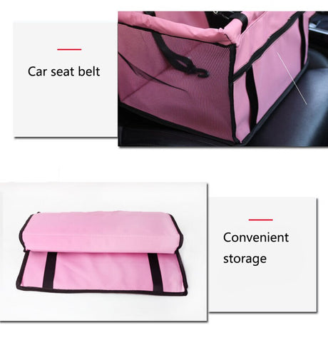 Pet Carrier Dog Car Seat Cover Carrying for Dogs Cats Mat Blanket Rear Back Hammock Pet Carriers Bag Protector transportin perro-10