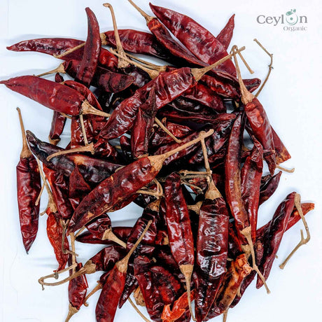 2kg+ Dried Red Chilli Pods - The Perfect Ingredient for Curries, Salsas, and Stir-Fries  | Ceylon  Organic-2