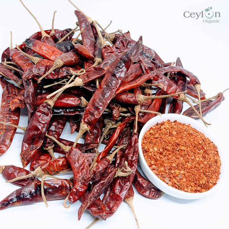 2kg+ Dried Red Chilli Pods - The Perfect Ingredient for Curries, Salsas, and Stir-Fries  | Ceylon  Organic-3
