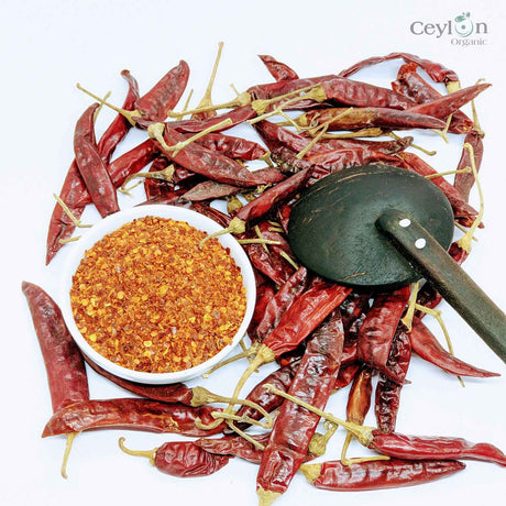 1kg+ Dried Red Crushed Chilli Flakes 100% Organic Premium Quality | Ceylon Organic-2