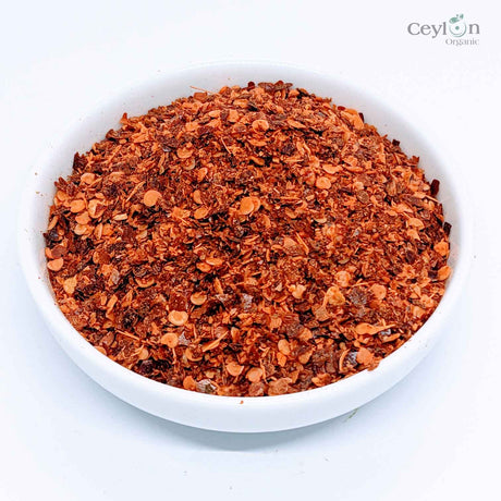 1kg+ Dried Red Crushed Chilli Flakes 100% Organic Premium Quality | Ceylon Organic-0