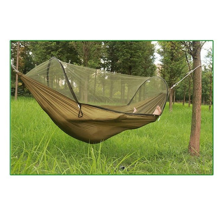 2 Person Portable Outdoor Mosquito Net 260x150cm Parachute Hammock Camping Hanging Sleeping Bed Swing Double Chair Hanging Bed-4