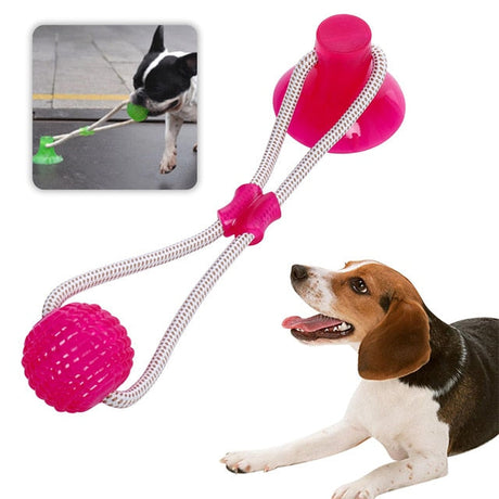 3Pcs Multifunction Pet Molar Bite Dog Toys Rubber Chew Ball Cleaning Teeth Safe Elasticity Soft Puppy Suction Cup Dog Biting Toy-15