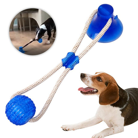 3Pcs Multifunction Pet Molar Bite Dog Toys Rubber Chew Ball Cleaning Teeth Safe Elasticity Soft Puppy Suction Cup Dog Biting Toy-3