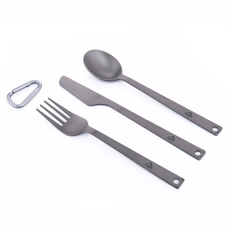 Titanium Spoon Fork Knife Set 50G Camping Tableware Ultralight  Travel Tourist Outdoor Cookware Gear Equipment-1