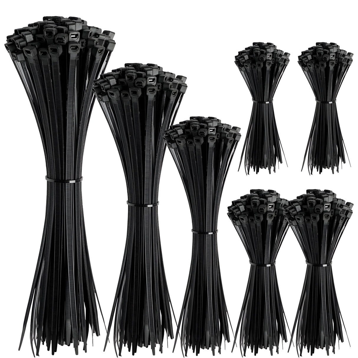 Black Cable Ties Self Locking Heavy Nylon Wire Wrap Zip Ties ~5359-10