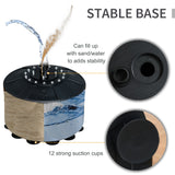 3-in-1 Boxing Punching Bag Stand with 2 Speedballs, 360° Relax Bar, & PU-Wrapped Bag & Adjustable Height-6