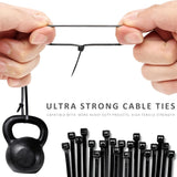 Black Cable Ties Self Locking Heavy Nylon Wire Wrap Zip Ties ~5359-9