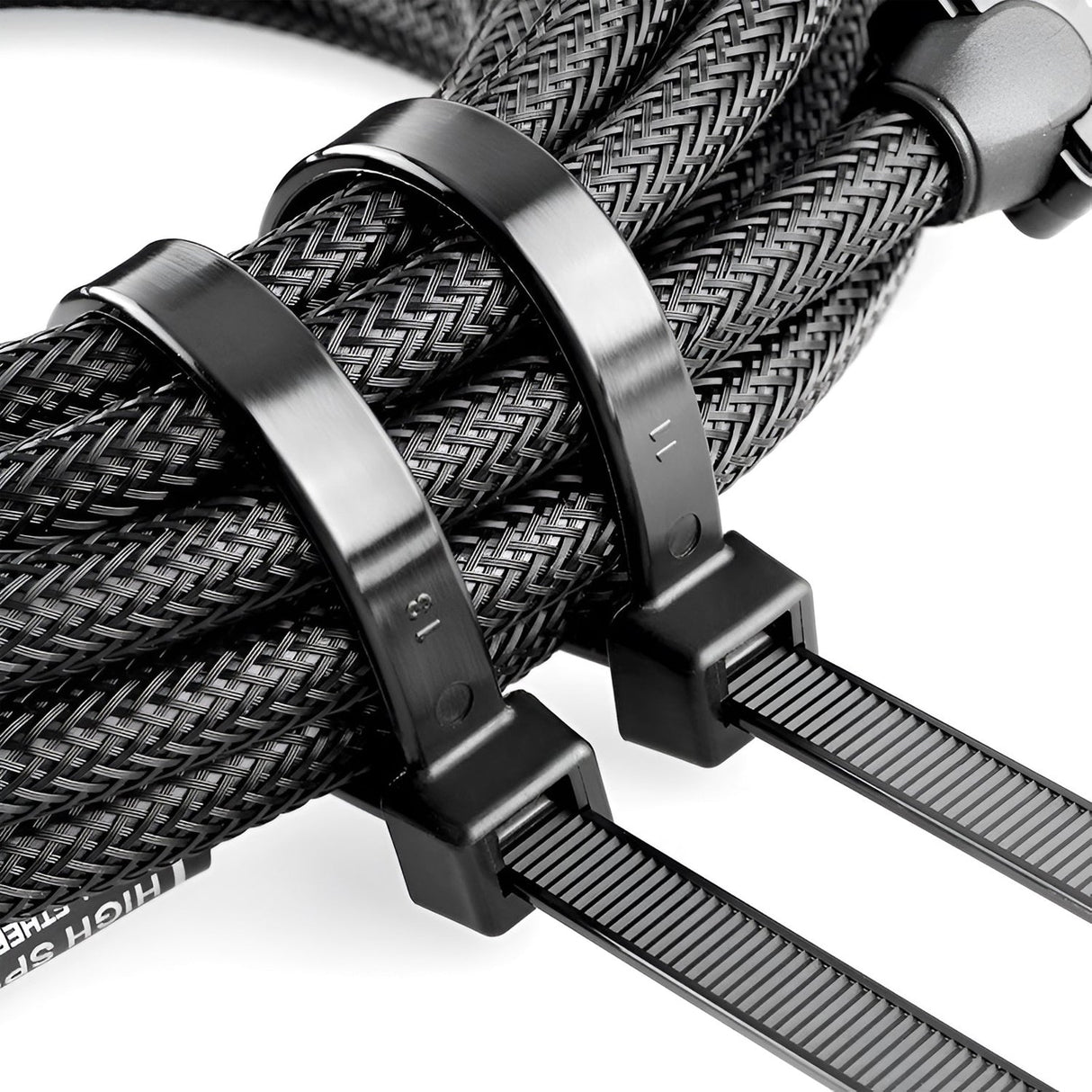 Black Cable Ties Self Locking Heavy Nylon Wire Wrap Zip Ties ~5359-0