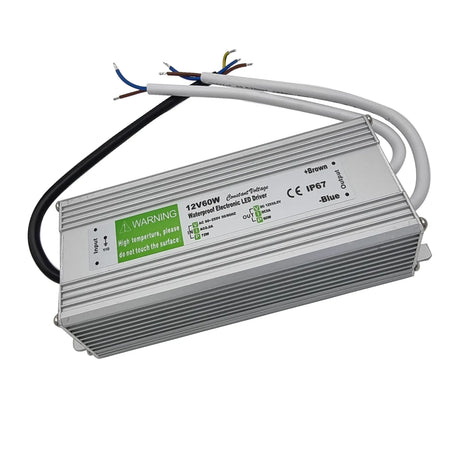 IP67 60W Waterproof DC 12V LED Power Supply Driver Transformer AC 90-250V ~4420-0