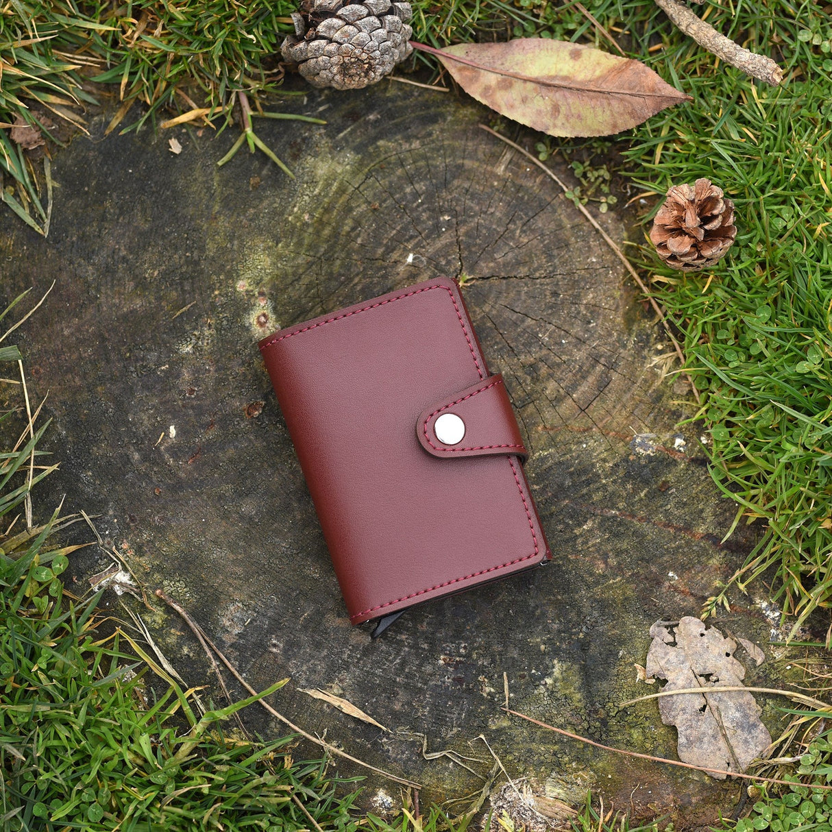 Konk - Synthetic Leather RFID Protection Pop-op Cardholder-10