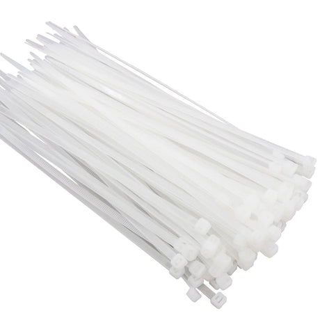 Self Locking White Cable Ties Heavy Nylon Wire Wrap Zip Ties ~5360-8
