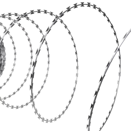 vidaXL Razor Wire Garden Helical Wire Fence Concertina Wire Galvanized Steel-11