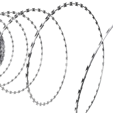vidaXL Razor Wire Garden Helical Wire Fence Concertina Wire Galvanized Steel-18