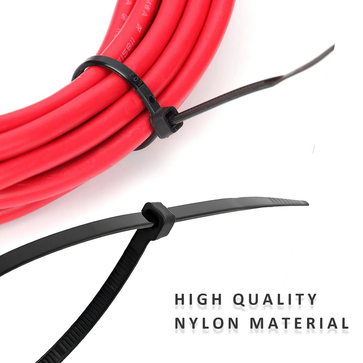 Black Cable Ties Self Locking Heavy Nylon Wire Wrap Zip Ties ~5359-2
