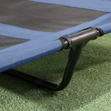PawHut Raised Dog Bed Waterproof Elevated Pet Cot with Breathable Mesh UV Protection Canopy Blue, for Large Dogs, 92 x 76 x 90cm-8
