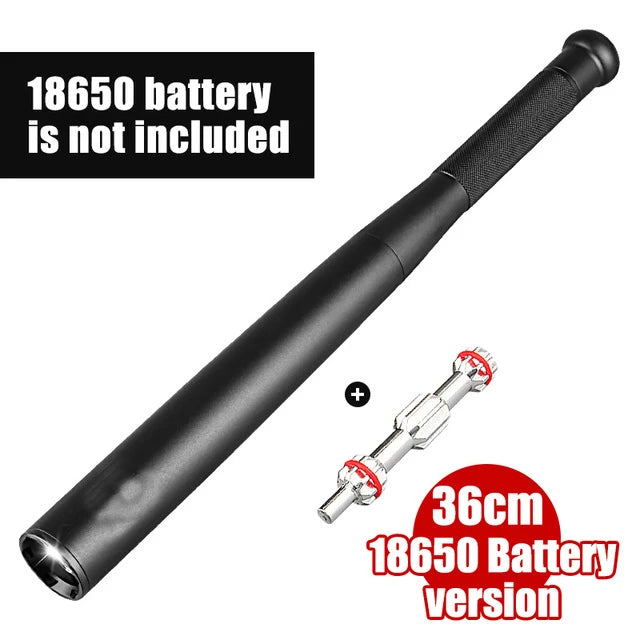 Outdoor Emergency Personal Defense Supplies Self Defense Baseball Bat Led Flashlight Stick