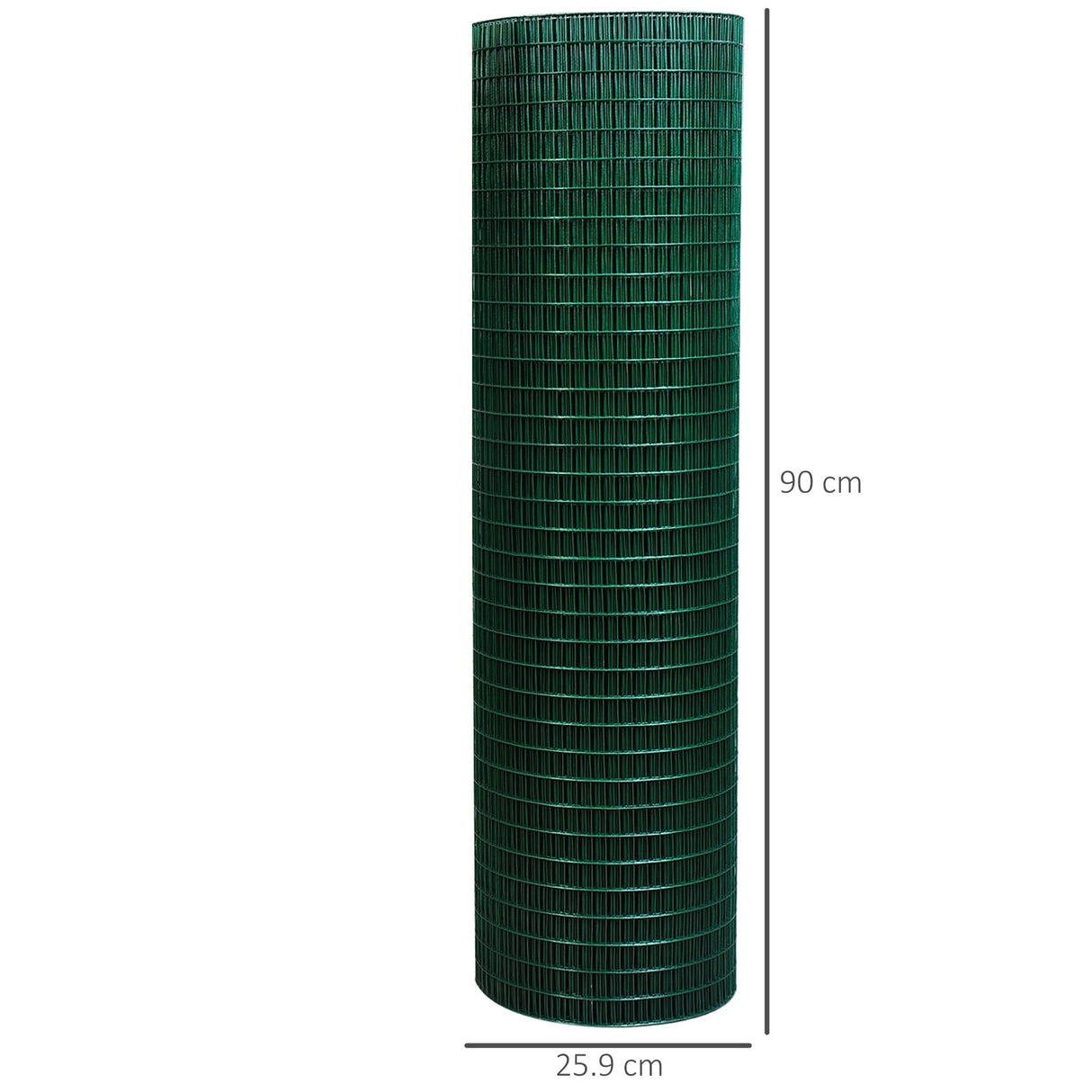 PVC Coated Welded Wire Mesh Fencing Chicken Poultry Aviary Fence Run Hutch Pet Rabbit 30m Dark Green-2