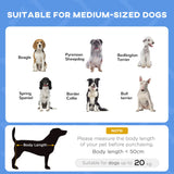PawHut Raised Dog Bed Waterproof Elevated Pet Cot with Breathable Mesh UV Protection Canopy Blue, for Medium Dogs, 76 x 61 x 73cm-3