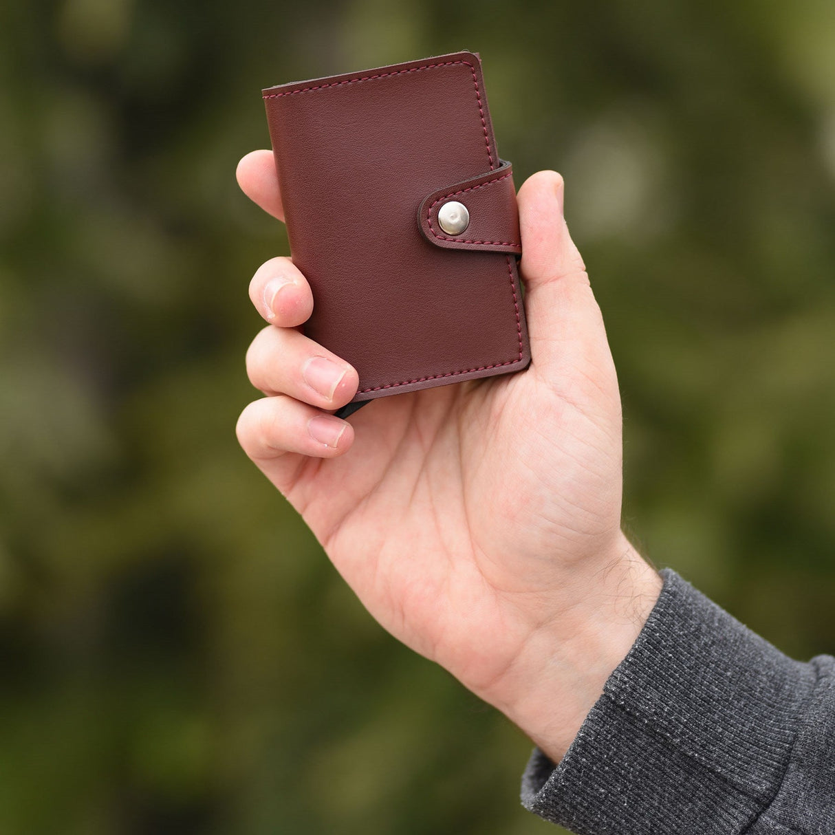 Konk - Synthetic Leather RFID Protection Pop-op Cardholder-9