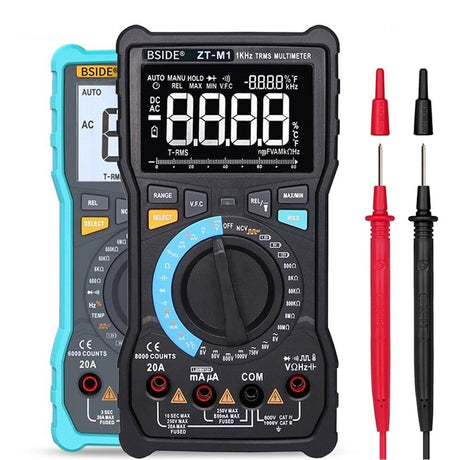 Digital Multimeter Profesional True RMS 8000 Analogue Tester 20A Current DC AC Voltage Capacitance VFC ohm battery Hz test-0