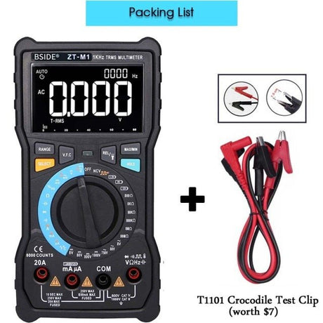 Digital Multimeter Profesional True RMS 8000 Analogue Tester 20A Current DC AC Voltage Capacitance VFC ohm battery Hz test-5