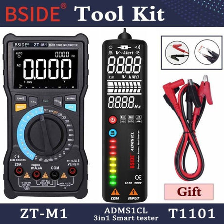 Digital Multimeter Profesional True RMS 8000 Analogue Tester 20A Current DC AC Voltage Capacitance VFC ohm battery Hz test-6