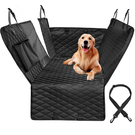 Dog Car Seat Cover For Car Rear Back Seat Waterproof Pet Dog Travel Mat Pet Cat Dog Carrier Dog Car Hammock Cushion Protector-0