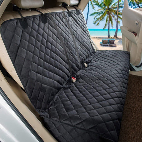 Dog Car Seat Cover Waterproof Car Rear Back Mat Dog Carrier For Pet Travel Cat Dogs Cushion Protector With Middle Seat Armrest-5