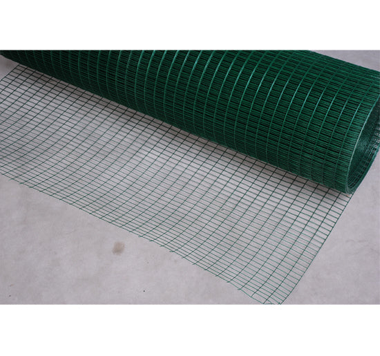 PVC Coated Welded Wire Mesh Fencing Chicken Poultry Aviary Fence Run Hutch Pet Rabbit 30m Dark Green-8