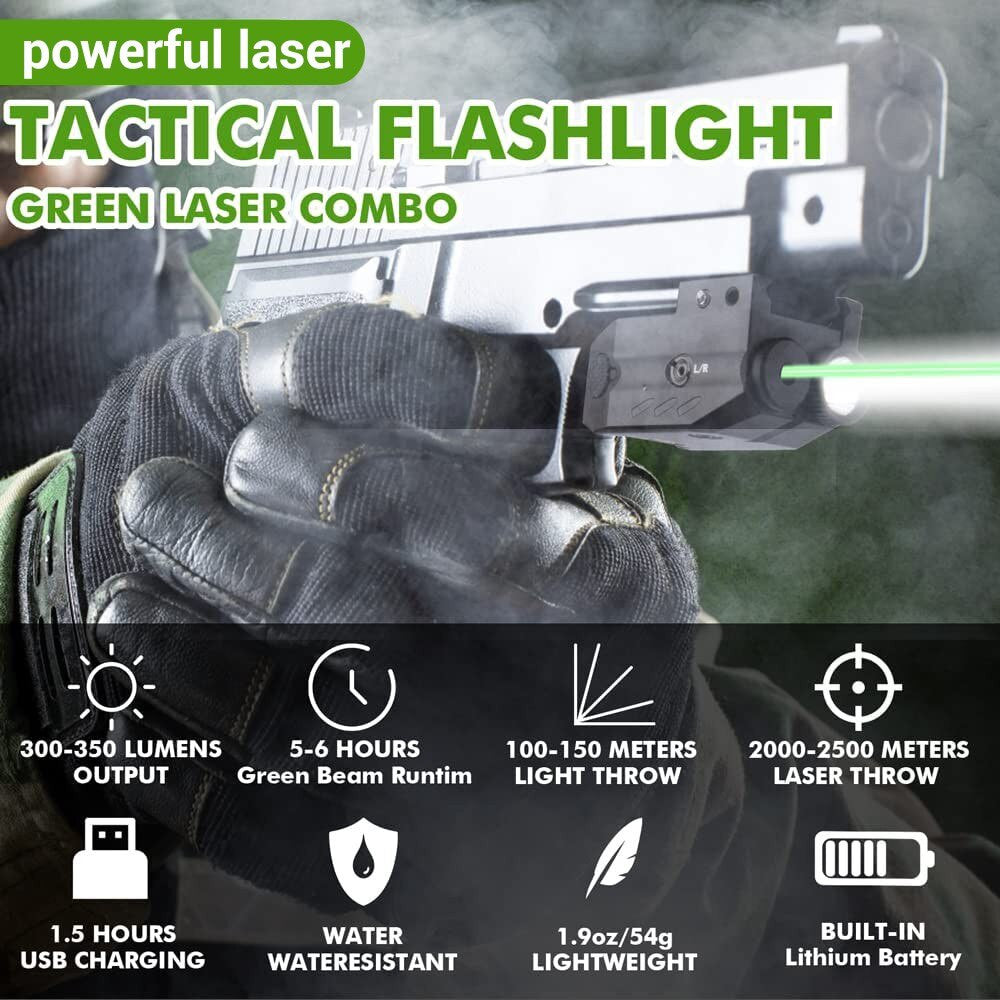 Tactical LED Weapon Gun Light Red Laser Sight Airsoft-5
