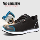 Men Steel Toe Safety Shoes For Men Lightweight Breathable Work Shoes Men's Security Footwear Protective Sneaker-14