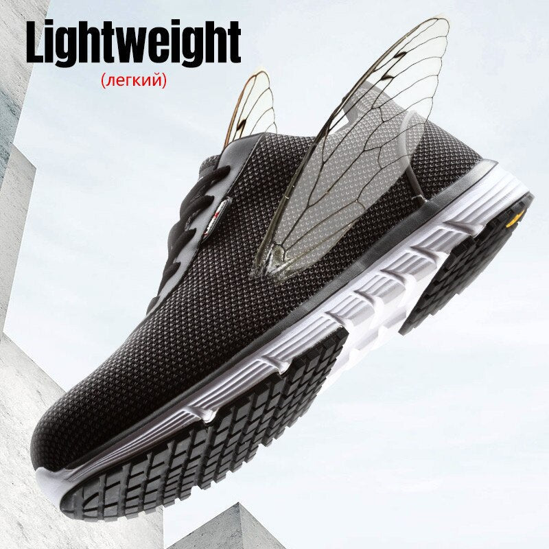 Men Steel Toe Safety Shoes For Men Lightweight Breathable Work Shoes Men's Security Footwear Protective Sneaker-12
