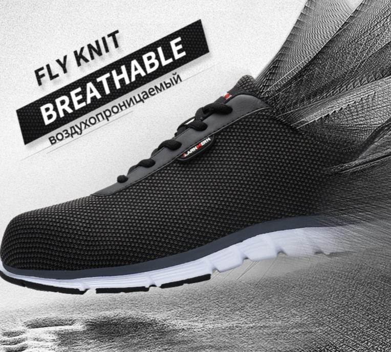 Men Steel Toe Safety Shoes For Men Lightweight Breathable Work Shoes Men's Security Footwear Protective Sneaker-11
