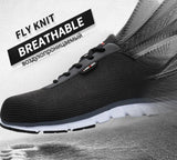 Men Steel Toe Safety Shoes For Men Lightweight Breathable Work Shoes Men's Security Footwear Protective Sneaker-11