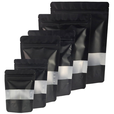 Reclosable Zip Lock Bags Kitchen Organizer Bags Stand Up Biscuits Pouches Eco Aluminum Foil Mylar Plastic Bags With Clear Window-0