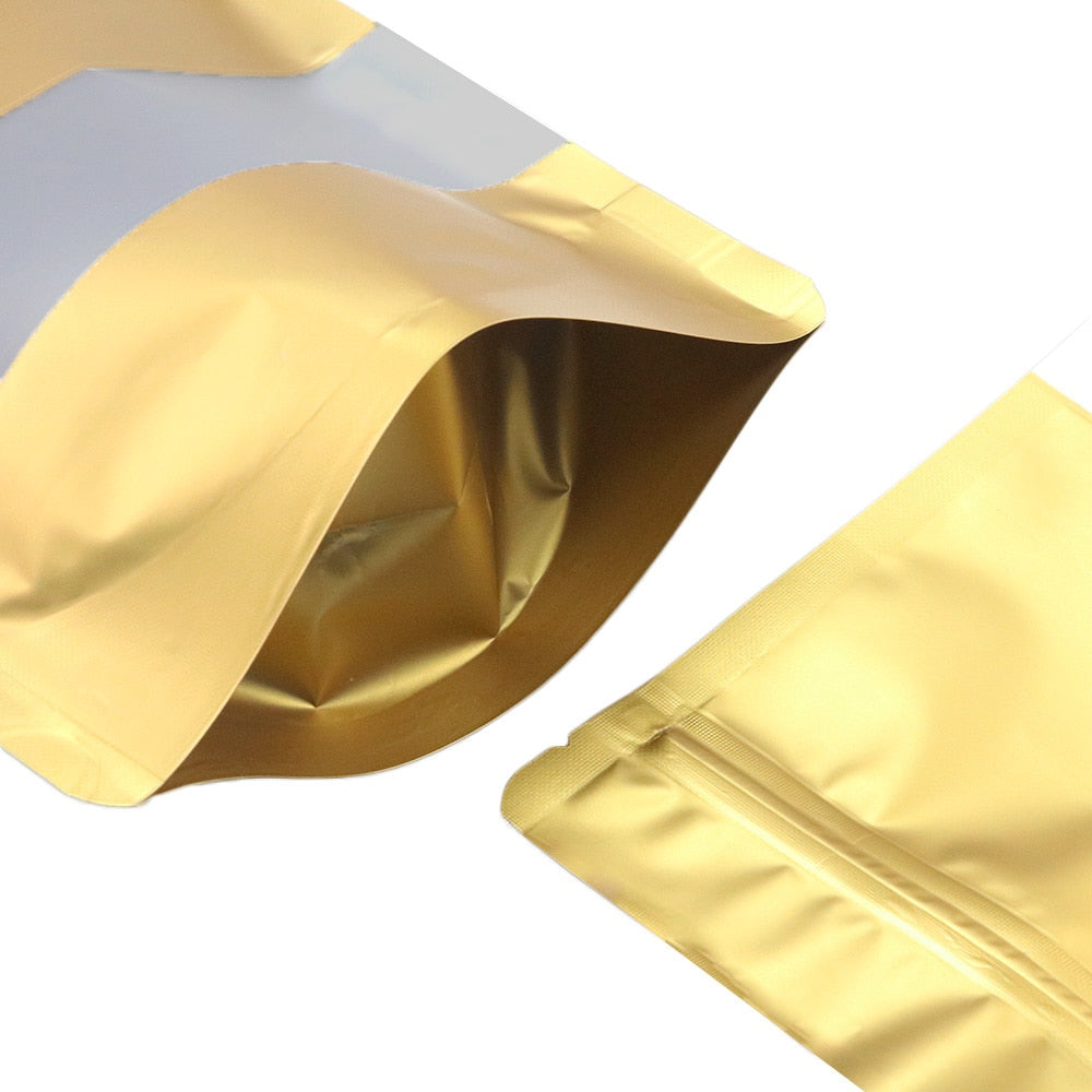 Reclosable Zip Lock Bags Kitchen Organizer Bags Stand Up Biscuits Pouches Eco Aluminum Foil Mylar Plastic Bags With Clear Window-16