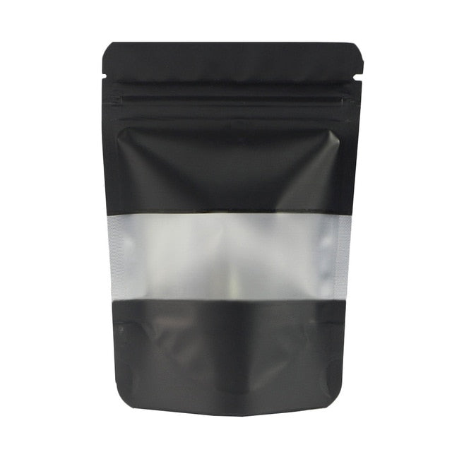 Reclosable Zip Lock Bags Kitchen Organizer Bags Stand Up Biscuits Pouches Eco Aluminum Foil Mylar Plastic Bags With Clear Window-1