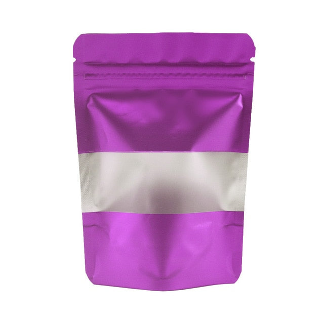 Reclosable Zip Lock Bags Kitchen Organizer Bags Stand Up Biscuits Pouches Eco Aluminum Foil Mylar Plastic Bags With Clear Window-4