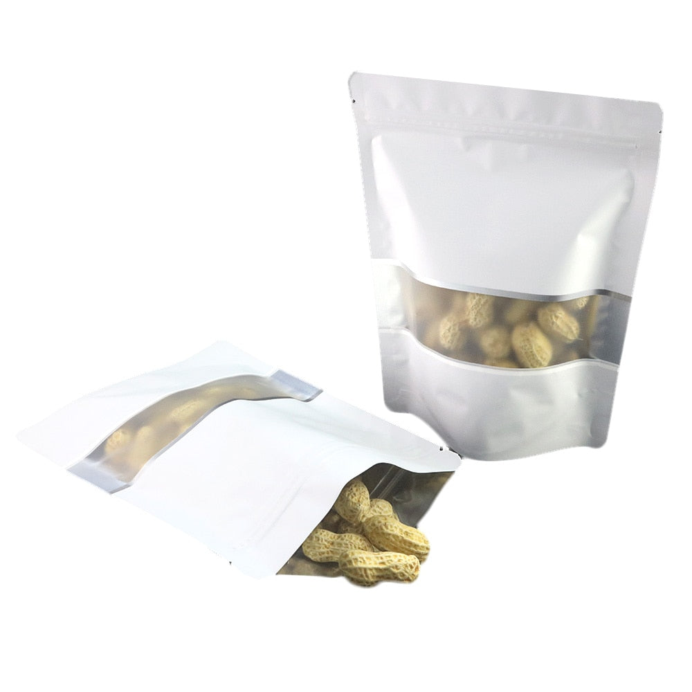 Reclosable Zip Lock Bags Kitchen Organizer Bags Stand Up Biscuits Pouches Eco Aluminum Foil Mylar Plastic Bags With Clear Window-15