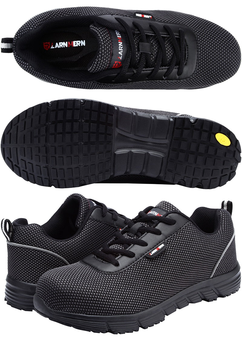Men Steel Toe Safety Shoes For Men Lightweight Breathable Work Shoes Men's Security Footwear Protective Sneaker-6