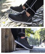 Men Steel Toe Safety Shoes For Men Lightweight Breathable Work Shoes Men's Security Footwear Protective Sneaker-10