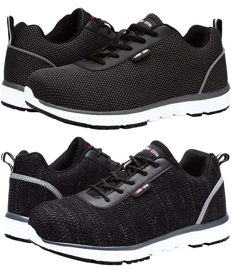 Men Steel Toe Safety Shoes For Men Lightweight Breathable Work Shoes Men's Security Footwear Protective Sneaker-7