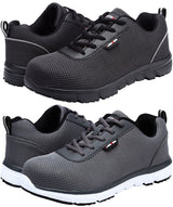 Men Steel Toe Safety Shoes For Men Lightweight Breathable Work Shoes Men's Security Footwear Protective Sneaker-5