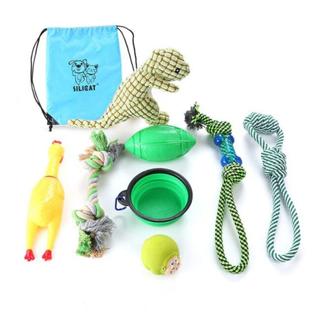 Pet Toys Collection Dog Voice Toys Bite Resistant Molar Dog Toy Ball Cat Toy Supplies for Cat Puppy Baby Dogs Value Bundle-17